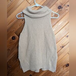Anthropologie Angel of the North sleeveless cowl neck sweater Size XS